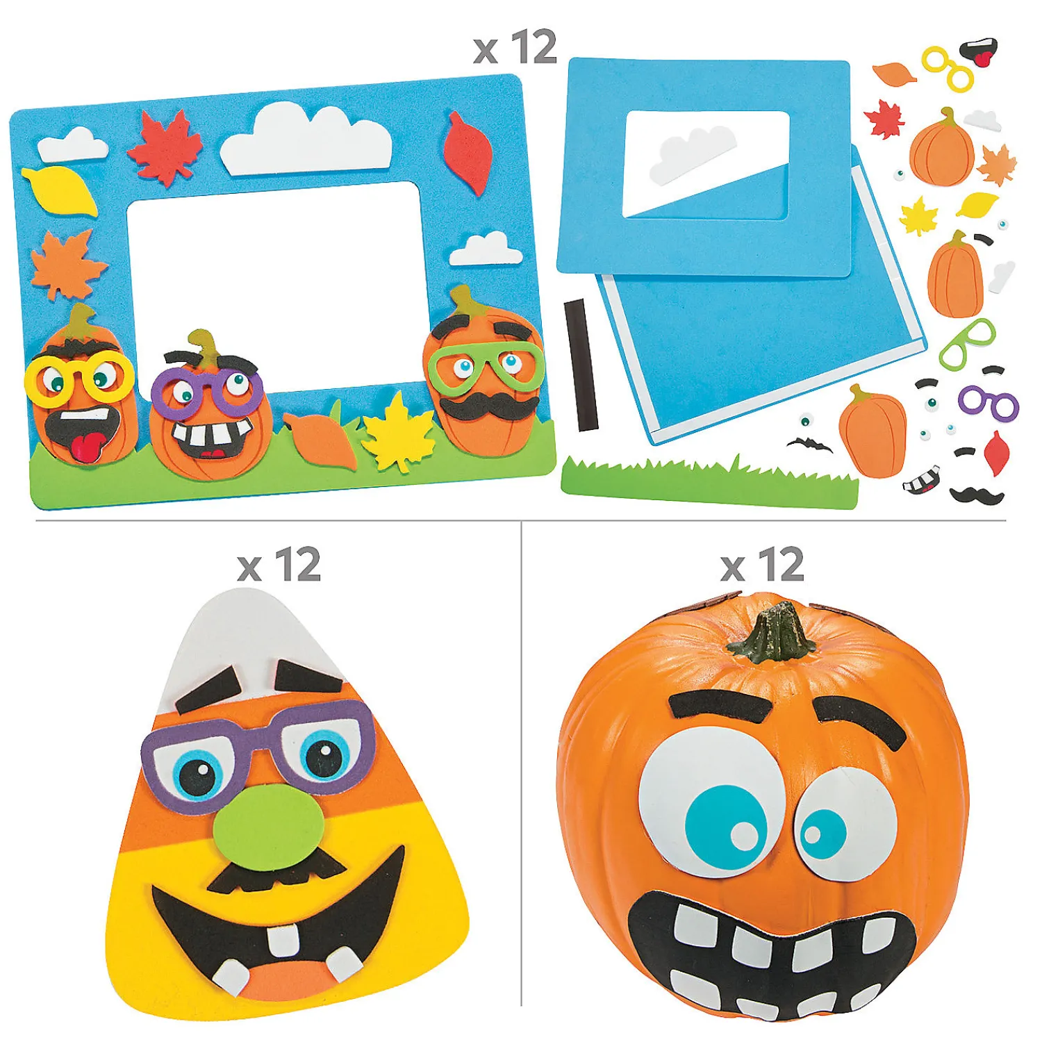 funny_face_pumpkin_craft__1.webp Funny Face Pumpkin Craft Kit Assortment - Makes 36<Oriental Trading Flash Sale