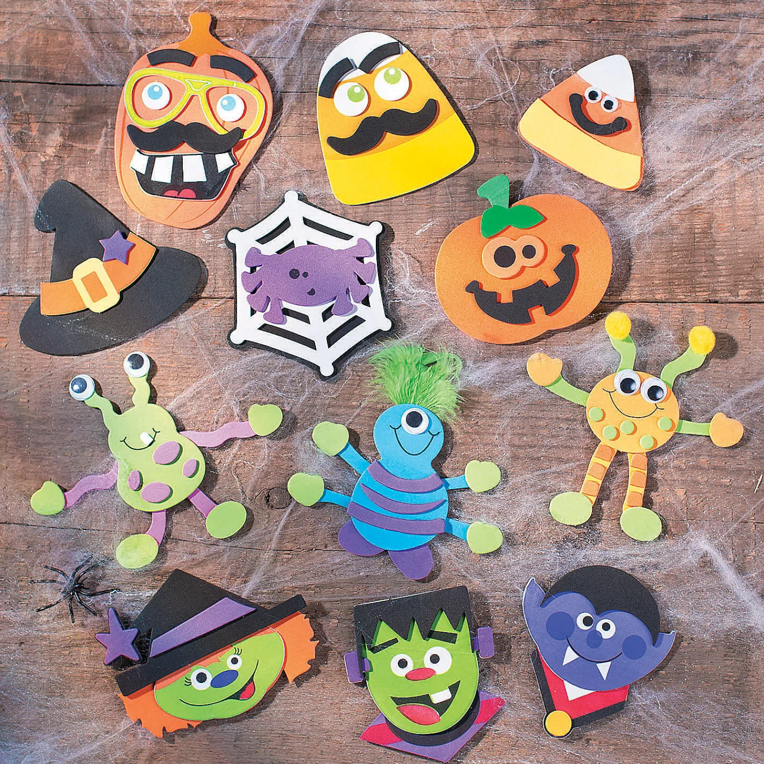 funny_halloween_face_magn_4.webp Funny Halloween Face Magnet Craft Kit - Makes 12<Oriental Trading New