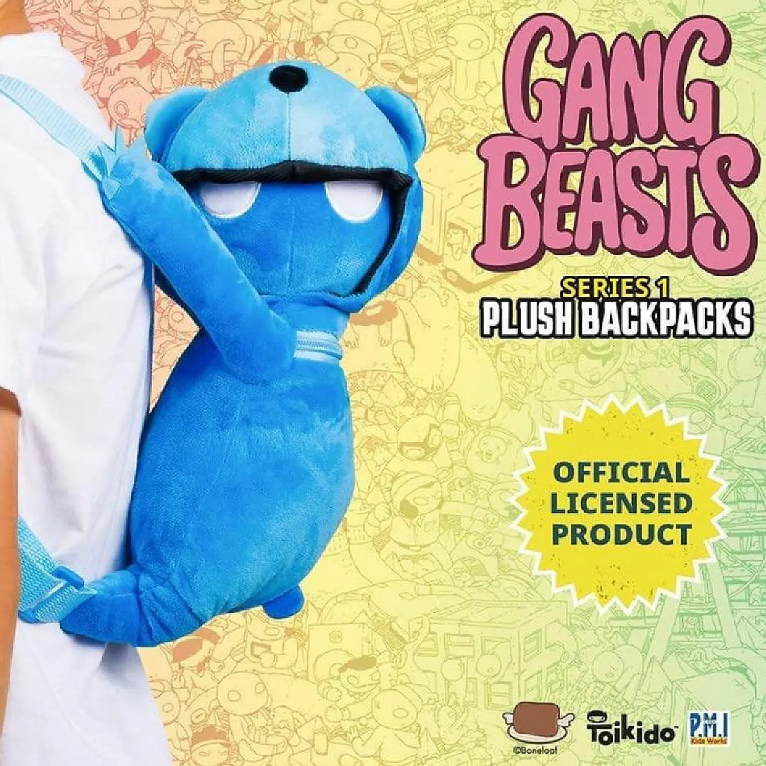 gang_beasts_blue_bear_plu_3.webp Oriental Trading Character Toys*Gang Beasts Blue Bear Plush Backpack School Bag Video Game Character Pmi International