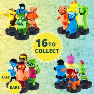 Oriental Trading Character Toys*Gang Beasts Ink Stamper 12Pk Wrestler Bear Chicken Party Cake Favors Pmi International