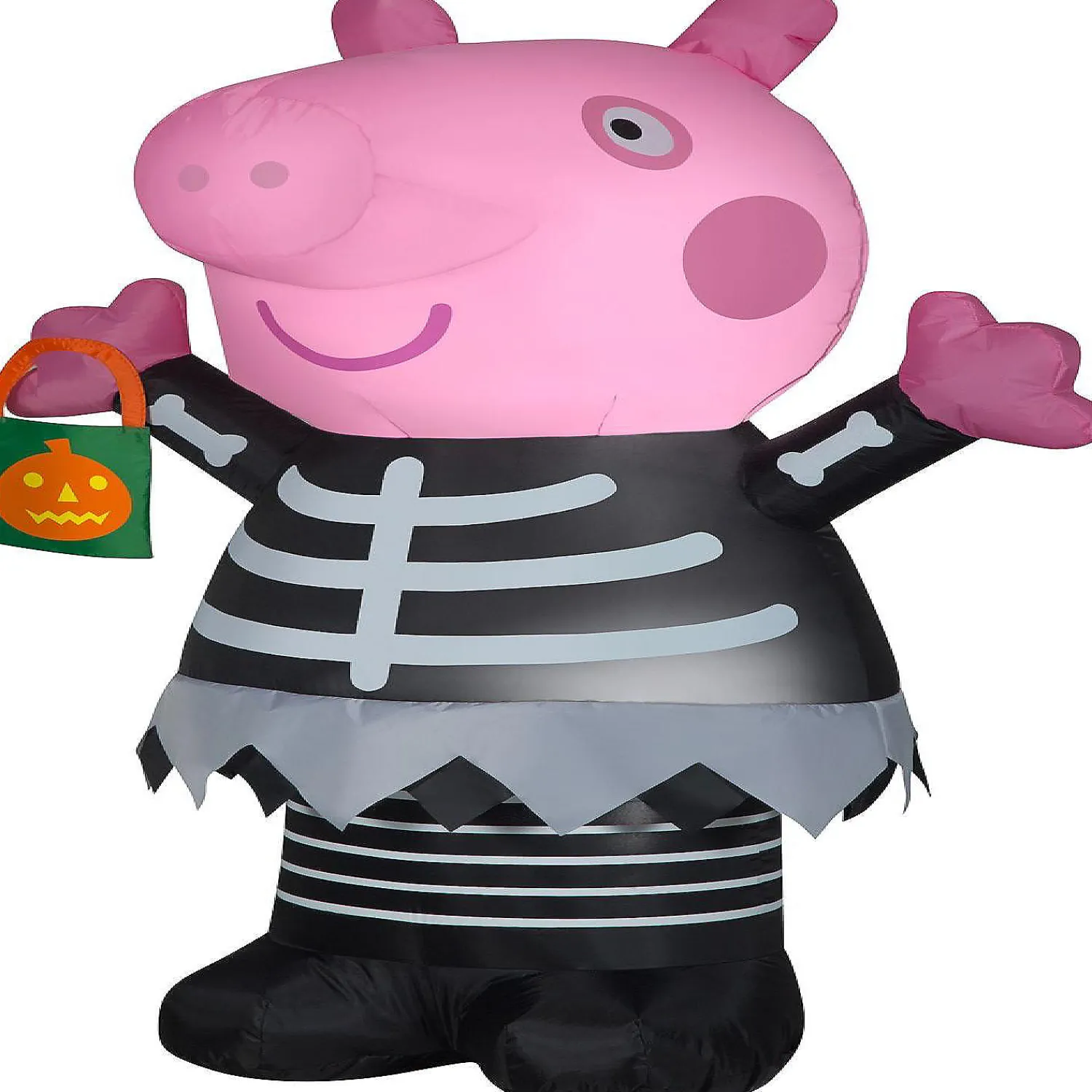 gemmy_airblown_inflatable_0.webp Gemmy Airblown Inflatable Peppa Pig In Skeleton Costume 4.5 Ft Tall Pink<Oriental Trading Best