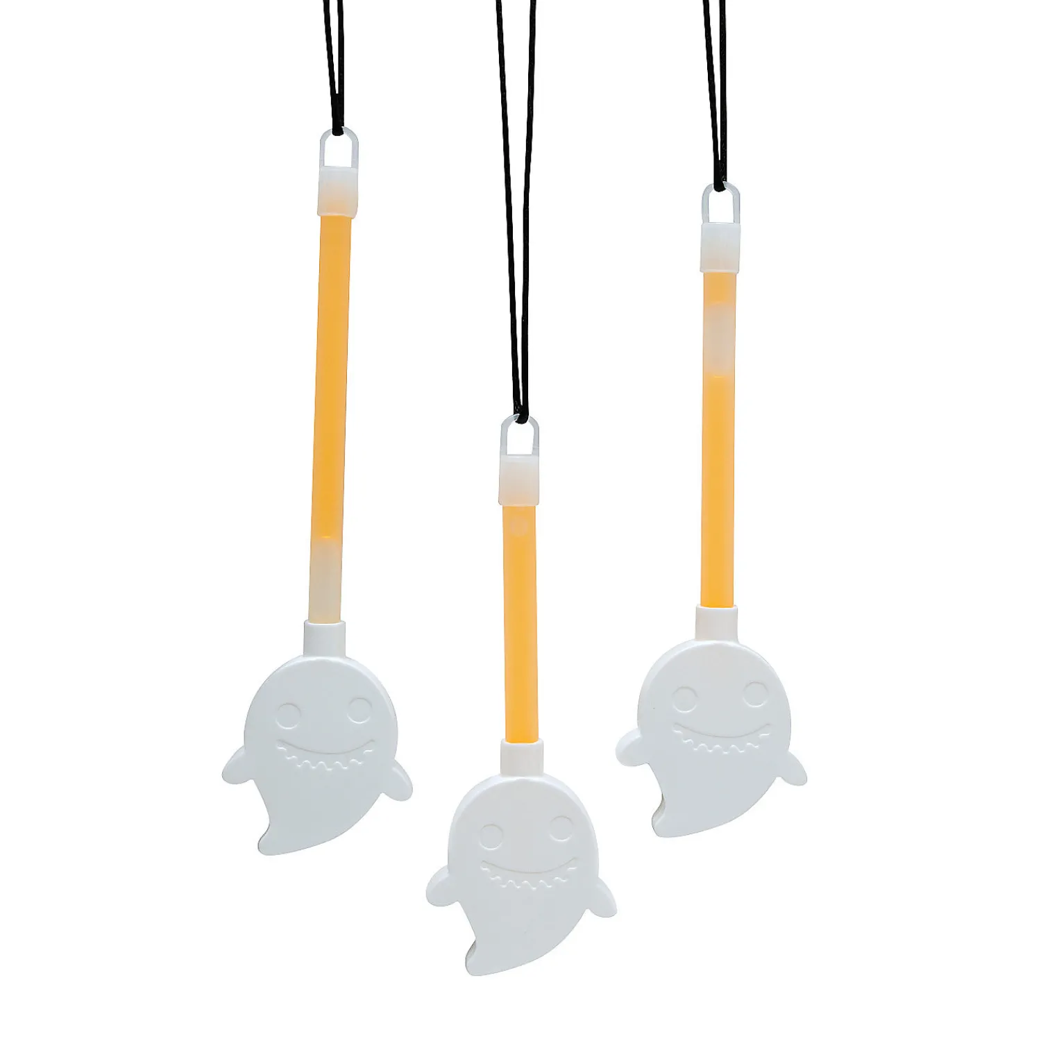 ghost_character_necklaces_1.webp Oriental Trading Glow Jewelry*Ghost Character Necklaces With Glow Stick - 12 Pc.