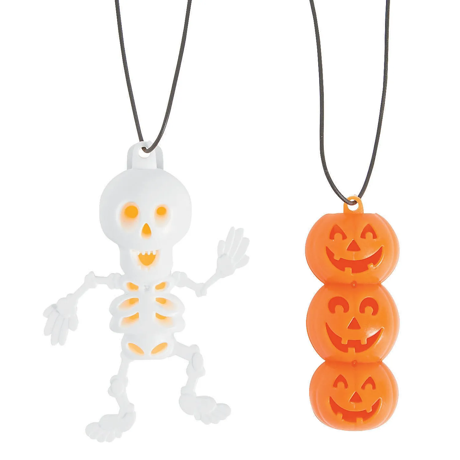 glow_halloween_character__1.webp Oriental Trading Glow Jewelry*Glow Halloween Character Necklaces - 12 Pc.