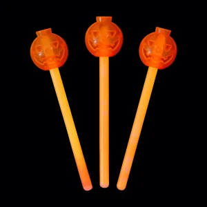 Oriental Trading Glow Sticks*Glow Jack-O'-Lantern Wands - 12 Pc.