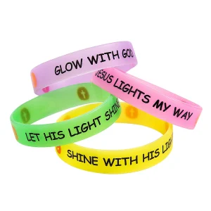 Glow-In-The Dark Christian Pumpkin Bracelets - 12 Pc.<Oriental Trading Best Sale