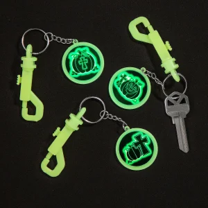 Glow-In-The-Dark Halloween Christian Pumpkin Backpack Clip Keychains - 12 Pc.<Oriental Trading Sale