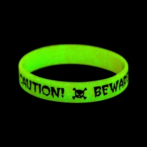 Oriental Trading Glow Jewelry*Glow-In-The-Dark Halloween Skull Bracelets - 12 Pc.