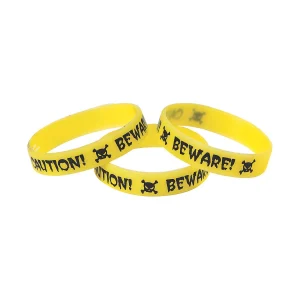 Oriental Trading Glow Jewelry*Glow-In-The-Dark Halloween Skull Bracelets - 12 Pc.