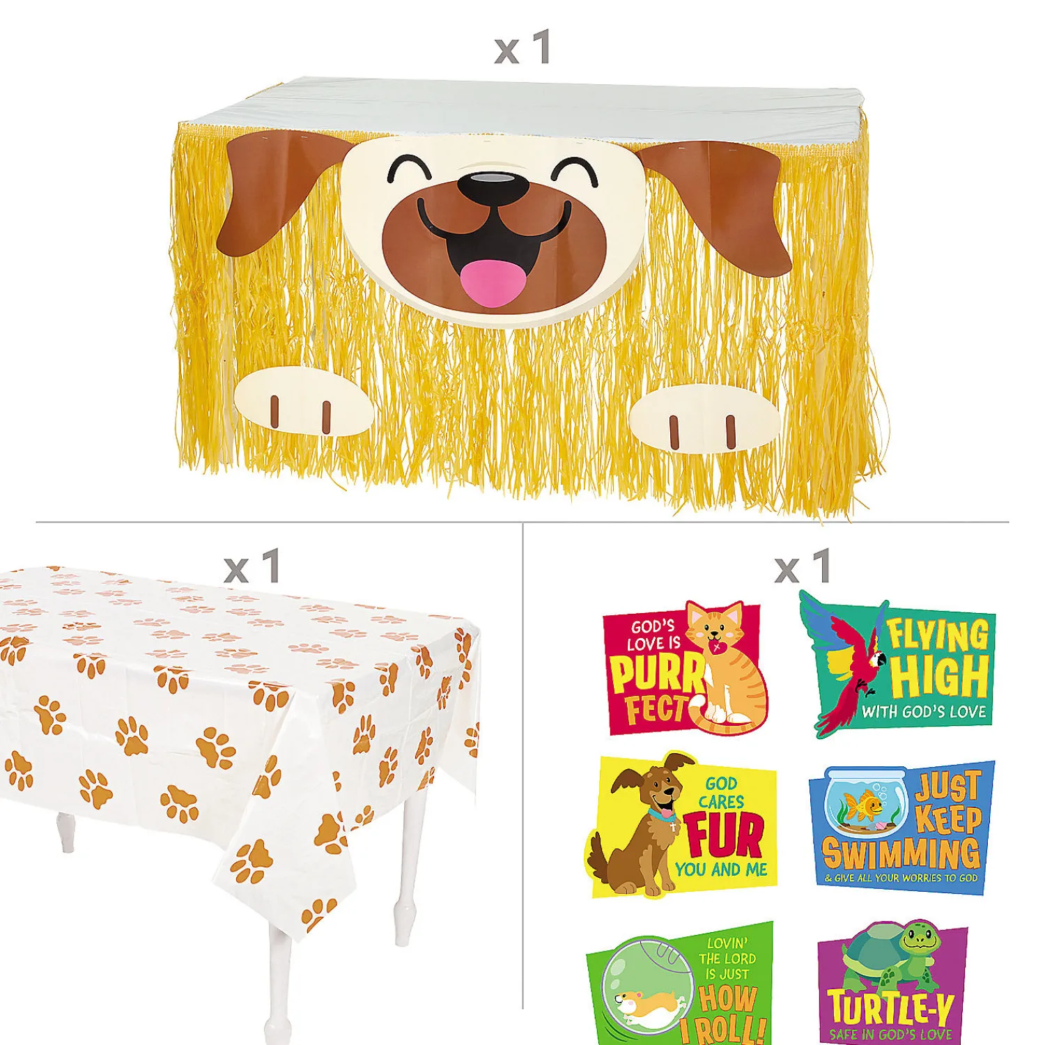 god_cares_fur_you_trunkor_2.webp God Cares Fur You Trunk-Or-Treat Decorating Kit - 8 Pc.<Oriental Trading Outlet