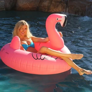Gofloats Flamingo Party Tube Inflatable Raft, Float In Style (For Adults And Kids)<Oriental Trading Clearance