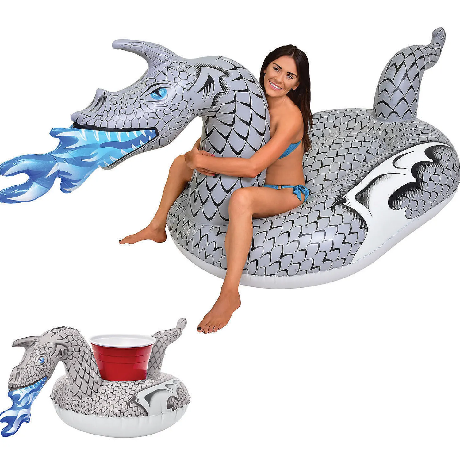gofloats_ice_dragon_giant_0.webp Gofloats Ice Dragon Giant Inflatable Ice Dragon Pool Float<Oriental Trading Cheap