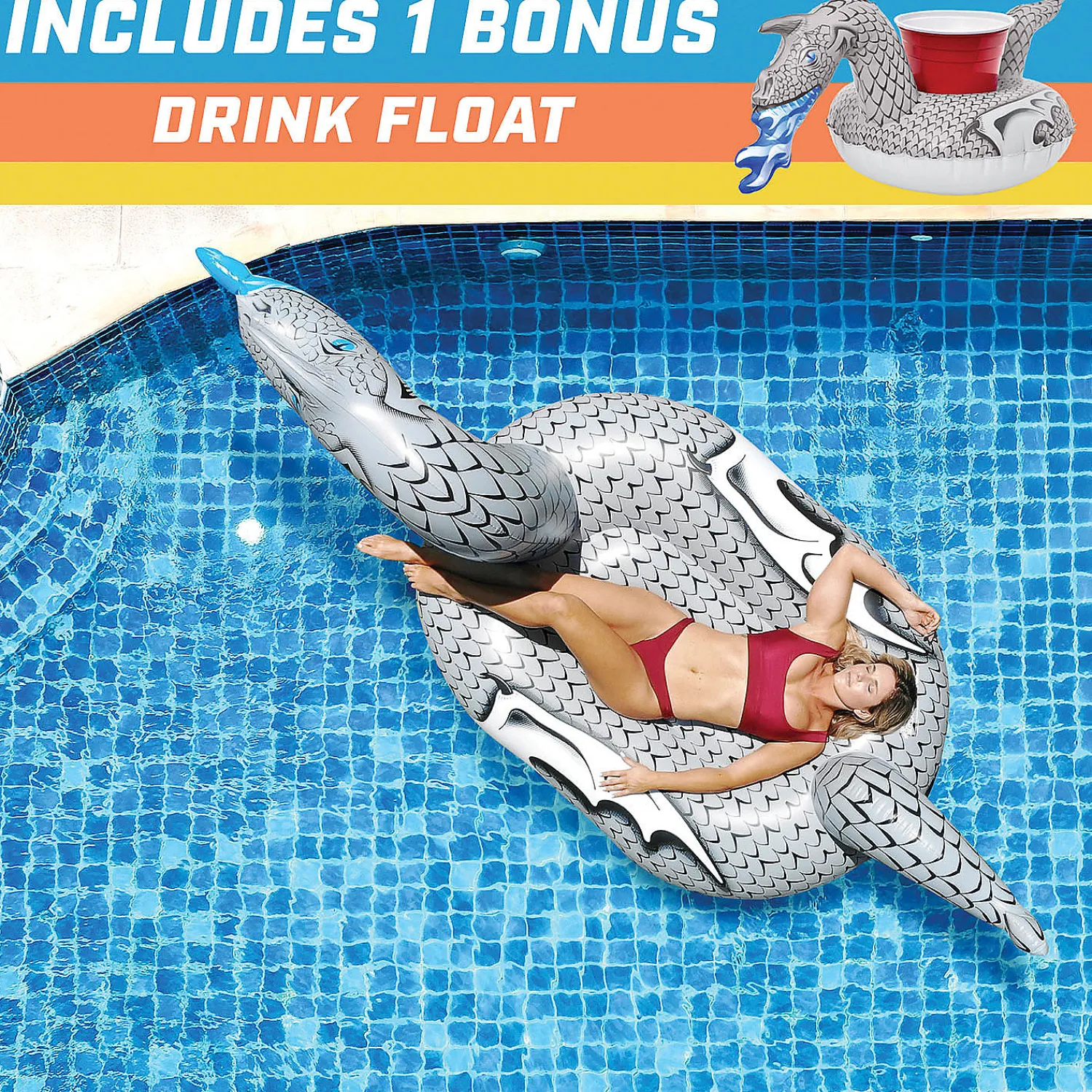 gofloats_ice_dragon_giant_4.webp Gofloats Ice Dragon Giant Inflatable Ice Dragon Pool Float<Oriental Trading Cheap