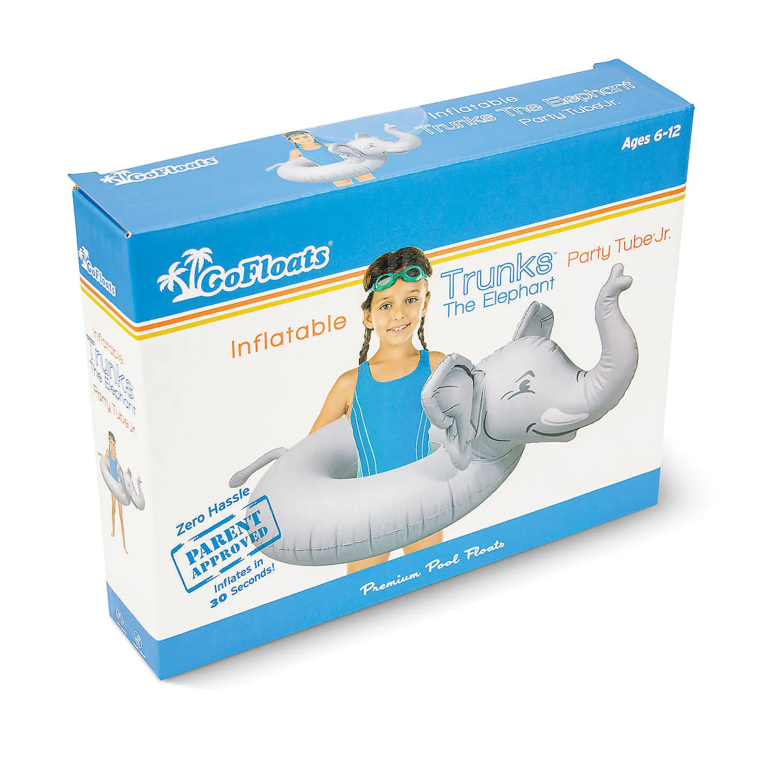 gofloats_trunks_the_eleph_2.webp Gofloats 'Trunks The Elephant' Jr Pool Float Party Tube<Oriental Trading Cheap