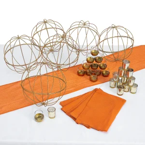 Gold Accent Centerpiece Kit For 6 Tables<Oriental Trading Store