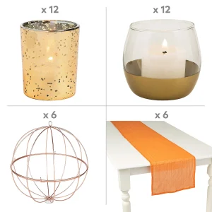 Gold Accent Centerpiece Kit For 6 Tables<Oriental Trading Store