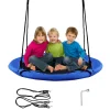Goplus 40'' Flying Saucer Tree Swing Indoor Outdoor Blue<Oriental Trading Best Sale