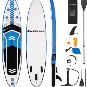 Goplus 10'5'' Inflatable Stand Up Paddle Board Sup With Carrying Bag Aluminum Paddle<Oriental Trading Best