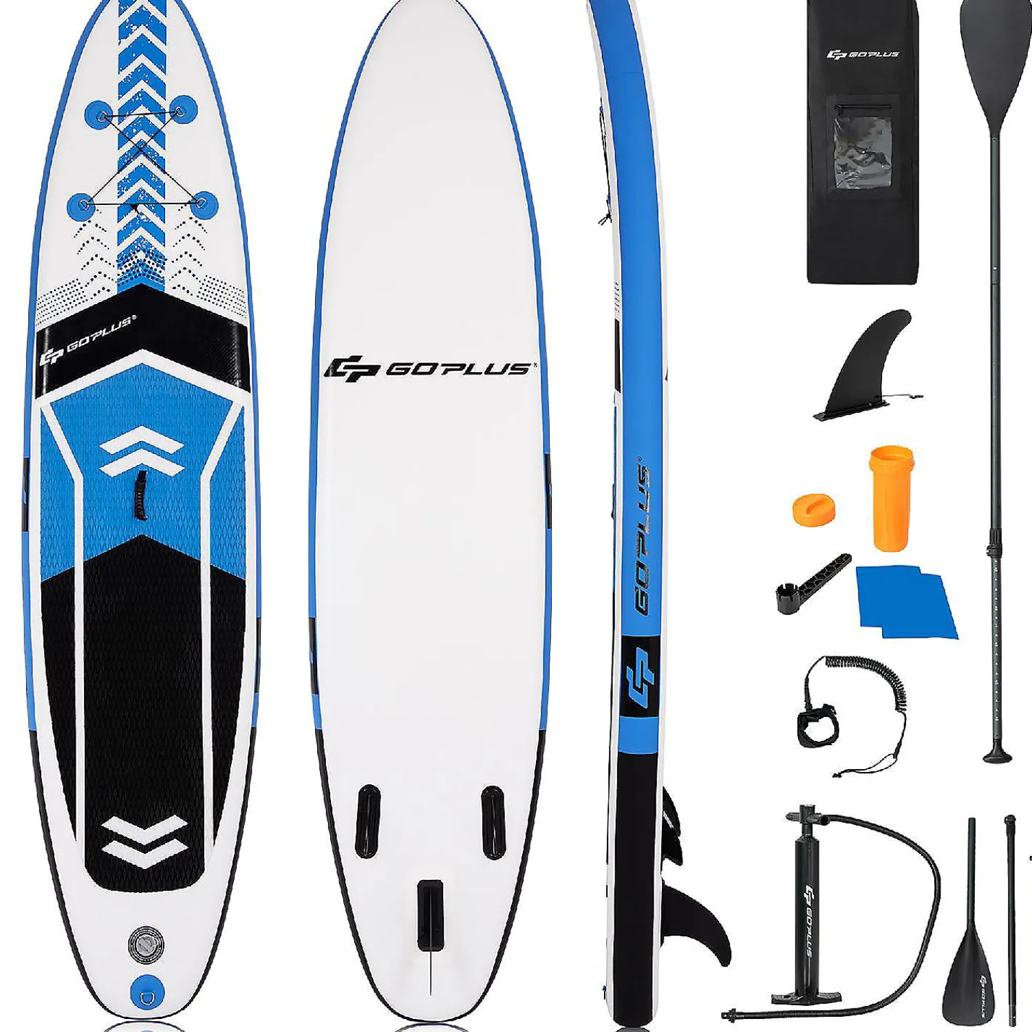 goplus__inflatable_stand__0.webp Goplus 10'5'' Inflatable Stand Up Paddle Board Sup With Carrying Bag Aluminum Paddle<Oriental Trading Best