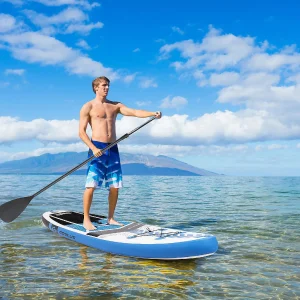 Goplus 10'5'' Inflatable Stand Up Paddle Board Sup With Carrying Bag Aluminum Paddle<Oriental Trading Best