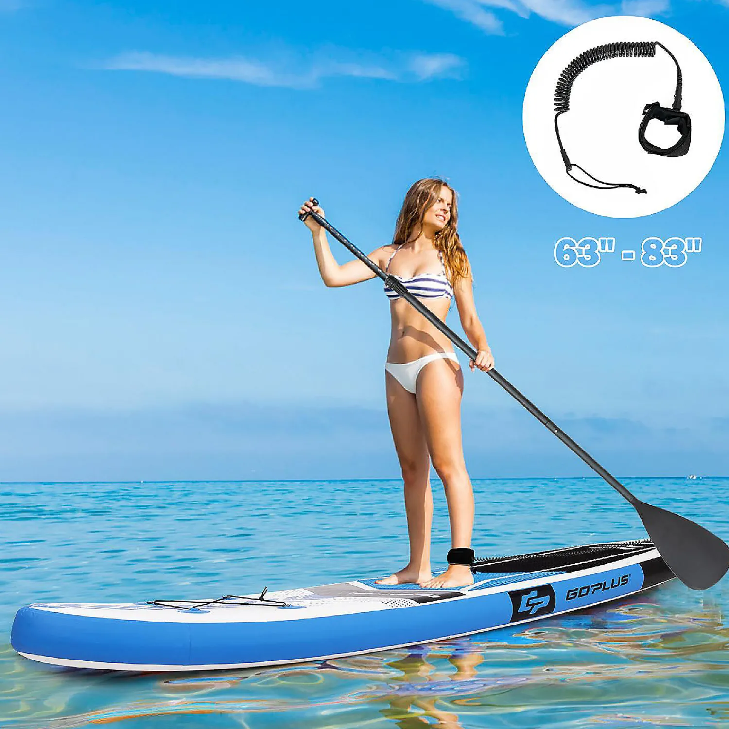goplus__inflatable_stand__2.webp Goplus 10'5'' Inflatable Stand Up Paddle Board Sup With Carrying Bag Aluminum Paddle<Oriental Trading Best