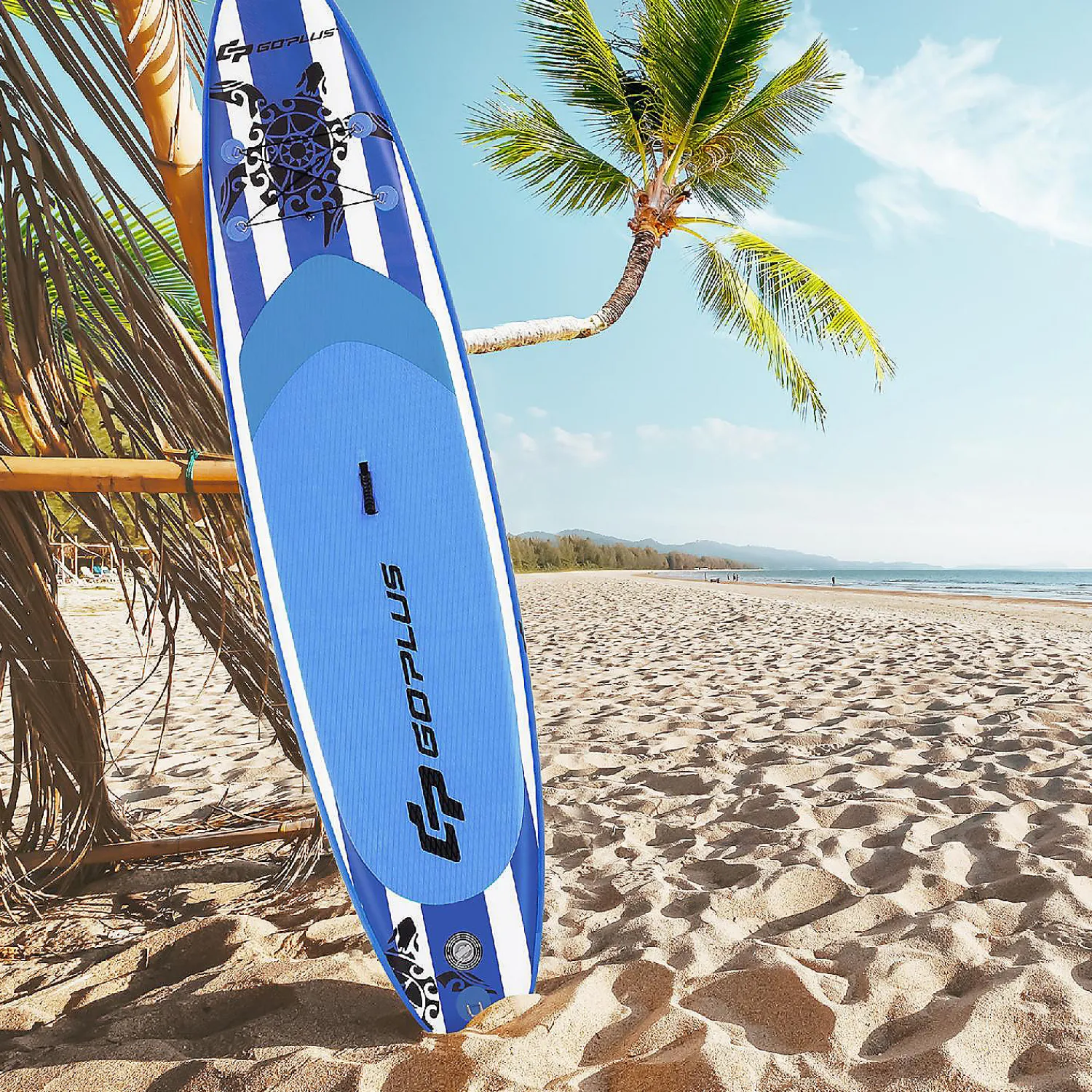 goplus__inflatable_stand__3-1.webp Goplus 11' Inflatable Stand Up Paddle Board Sup W/Carrying Bag Aluminum Paddle<Oriental Trading Best Sale