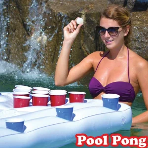 Gopong Pool Party Barge Floating Beer Pong Table<Oriental Trading Fashion