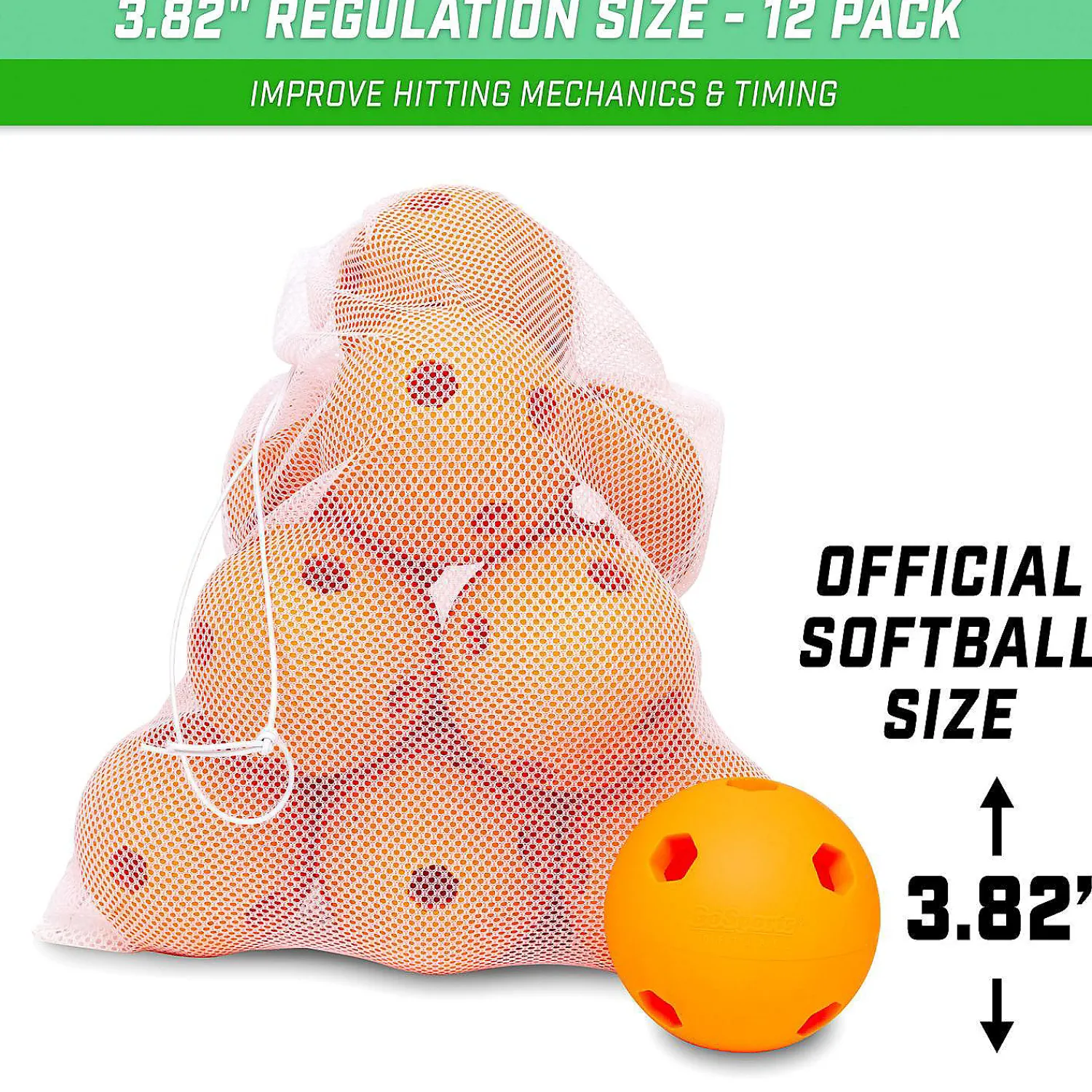 gosports_limited_flight_m_4.webp Gosports Limited Flight Modern Training Softballs 12 Pack - Regulation Size<Oriental Trading Flash Sale