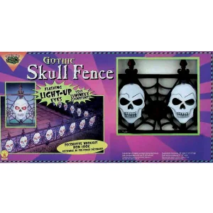 Gothic Skull Light-Up Fence<Oriental Trading Cheap