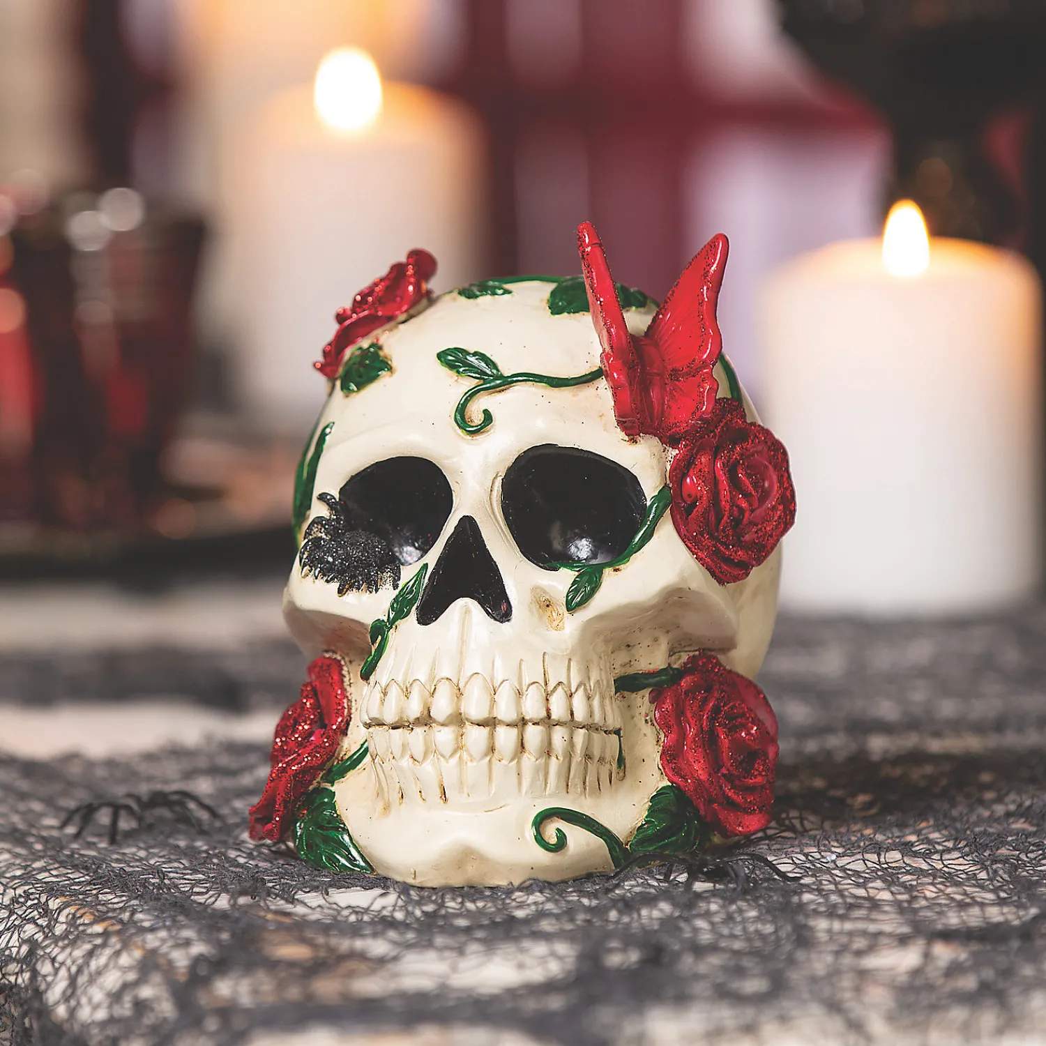 gothic_tabletop_skull_hal_1.webp Gothic Tabletop Skull Halloween Decoration<Oriental Trading Fashion