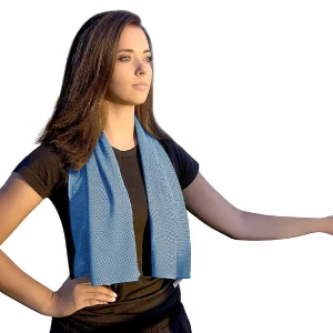 Grand Fusion Housewares 2Kool Sports Cooling Towel With 13.5 Oz. Bpa Free Tritan Water Bottle For Sports/ Light Blue<Oriental Trading Cheap