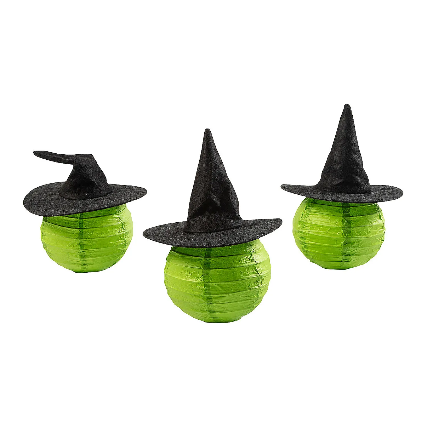 green_witch_paper_lantern_0-1.webp Green Witch Paper Lantern Craft Kit - Makes 12<Oriental Trading Outlet