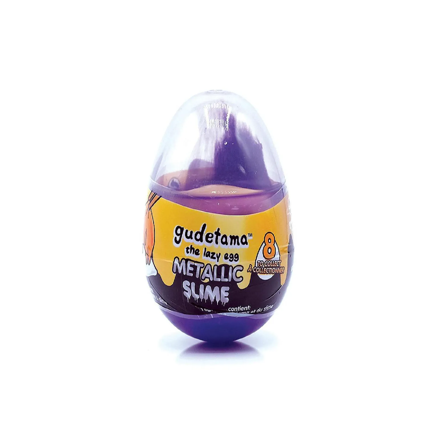 gudetama_the_lazy_egg_met_0.webp Oriental Trading Play Sets*Gudetama The Lazy Egg Metallic Slime & Mini Figure Purple