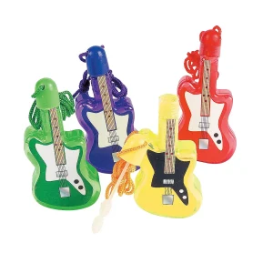 Guitar Bubble Bottle Necklaces - 12 Pc.<Oriental Trading Cheap