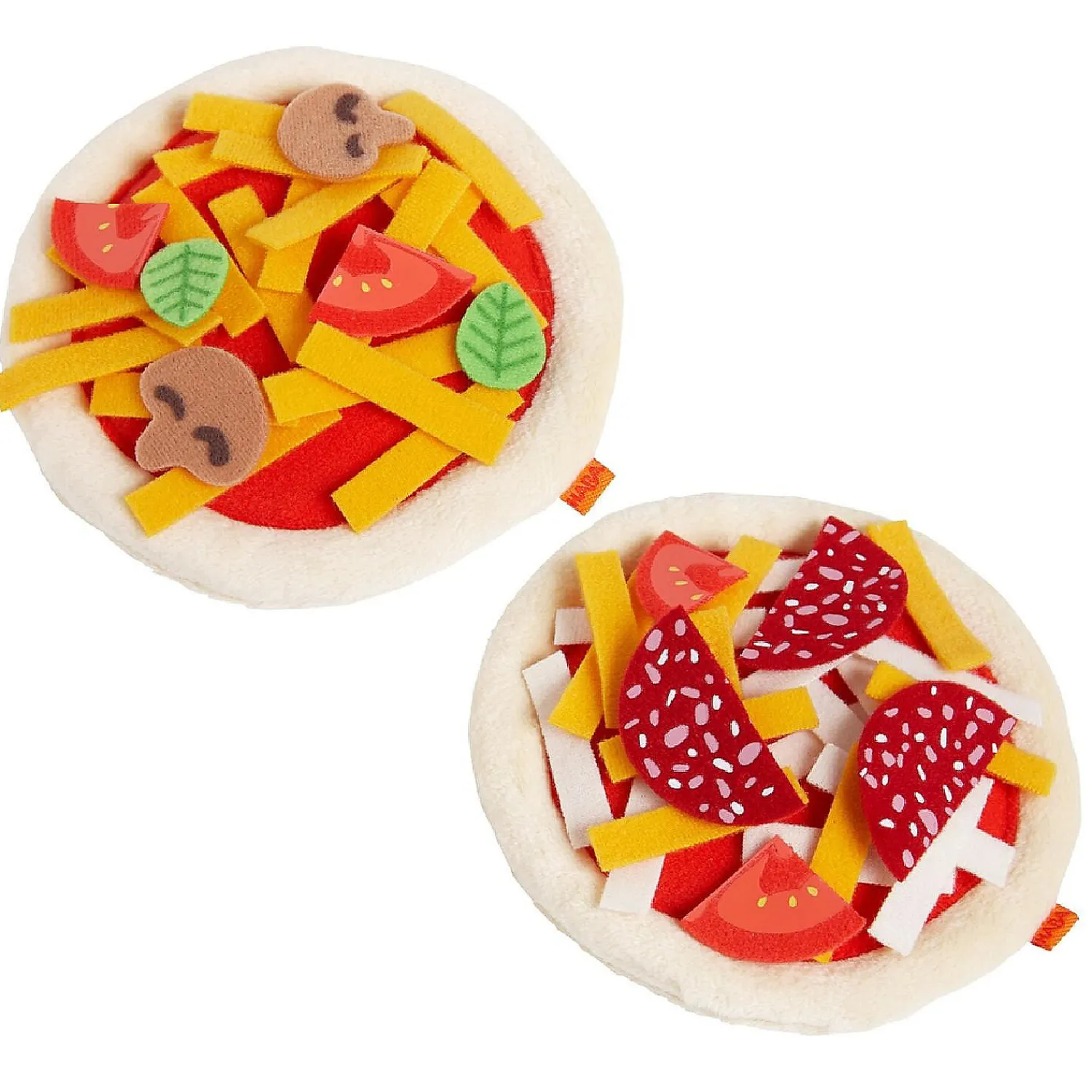 haba_biofino_mini_pizzas__0.webp Oriental Trading Play Sets*Haba Biofino Mini Pizzas - Two Small Pies With Loads Of Fabric Toppings - Perfect For Pretend Role Play