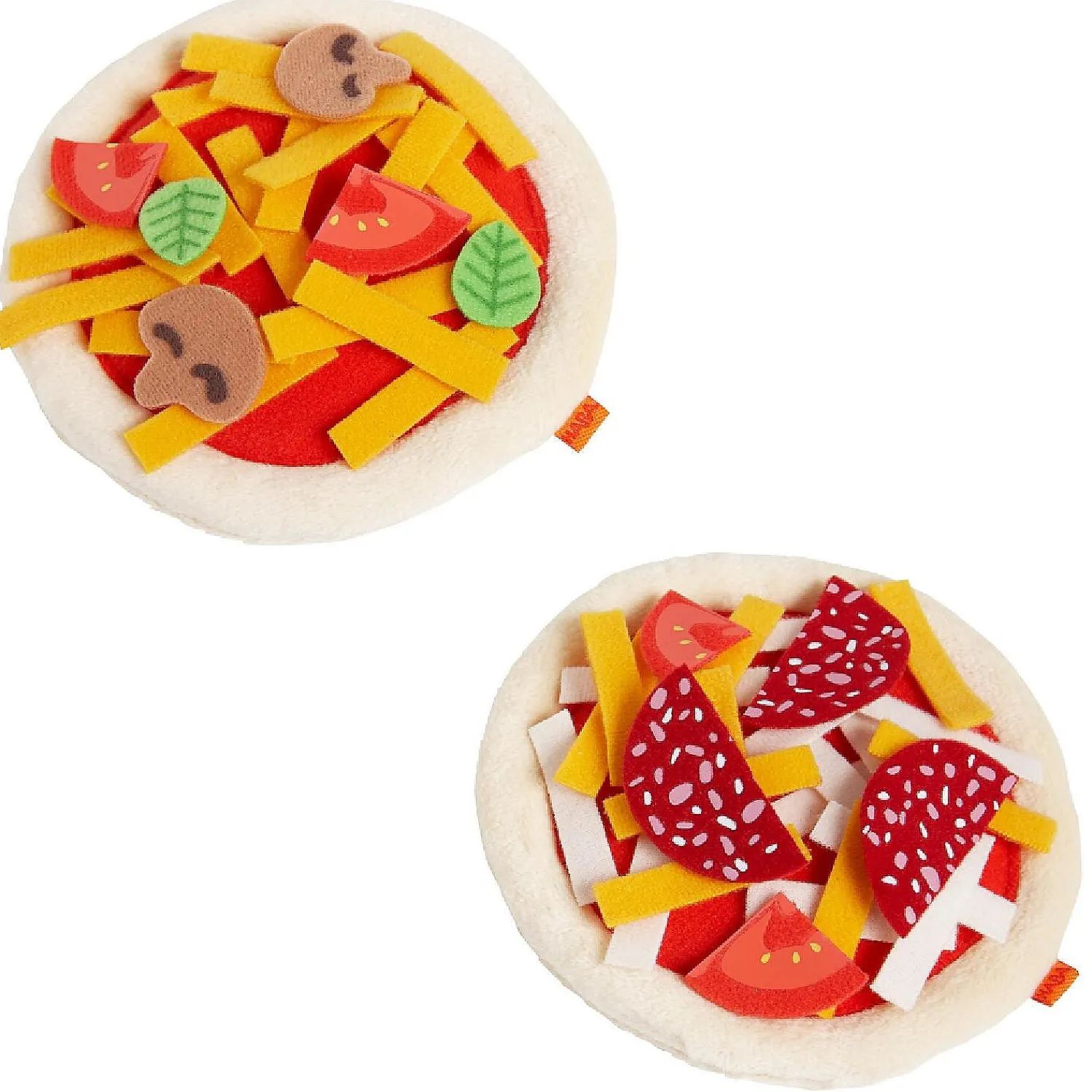 haba_biofino_mini_pizzas__3.webp Oriental Trading Play Sets*Haba Biofino Mini Pizzas - Two Small Pies With Loads Of Fabric Toppings - Perfect For Pretend Role Play