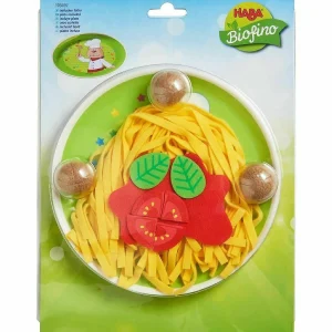 Oriental Trading Play Sets*Haba Biofino Spaghetti Bolognese Polyester Pasta And Meatballs - For Pretend Role Play Dinner Fun
