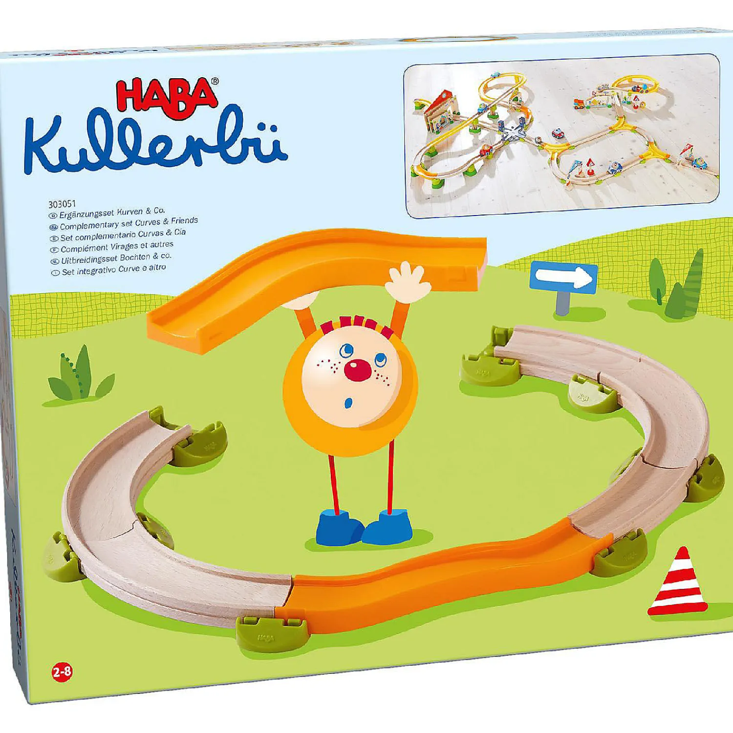 haba_kullerbu_expansion_s_0-2.webp Oriental Trading Toy Cars*Haba Kullerbu Expansion Set - Curves & Friends - 14 Piece Add-On For Extra Stable And Curvy Track Connections