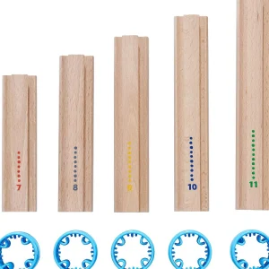 Oriental Trading Toy Cars*Haba Kullerbu Expansion Set - Tall Columns - 10 Piece Set For Creating Extra Tall Ball Track Layouts