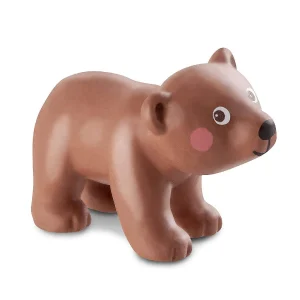 Oriental Trading Character Toys*Haba Little Friends Brown Bear Cub - Chunky Plastic Forest Animal Toy Figure