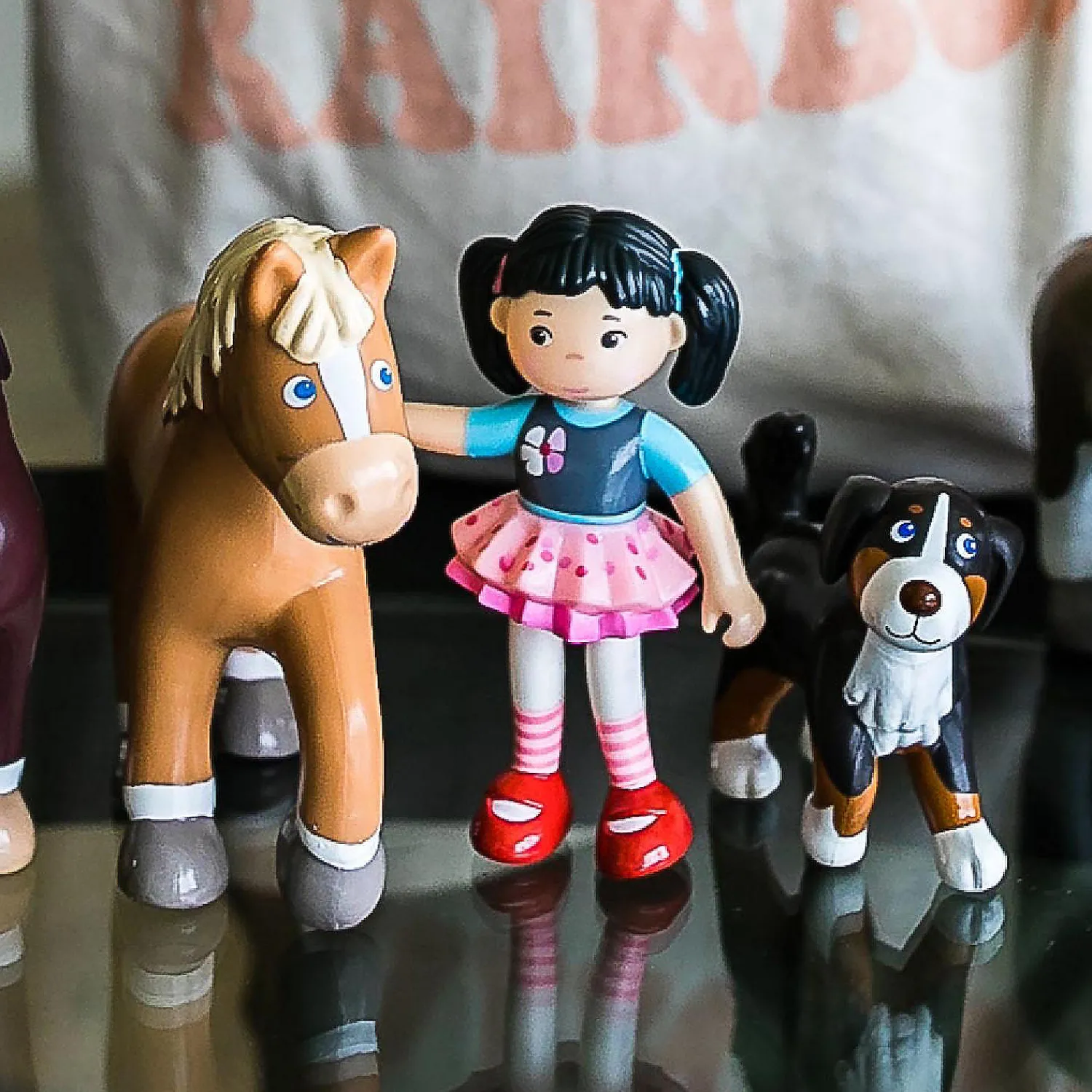 haba_little_friends_dog_l_2.webp Oriental Trading Character Toys*Haba Little Friends Dog Leika - 2.5" Tall Chunky Plastic Toy Figure