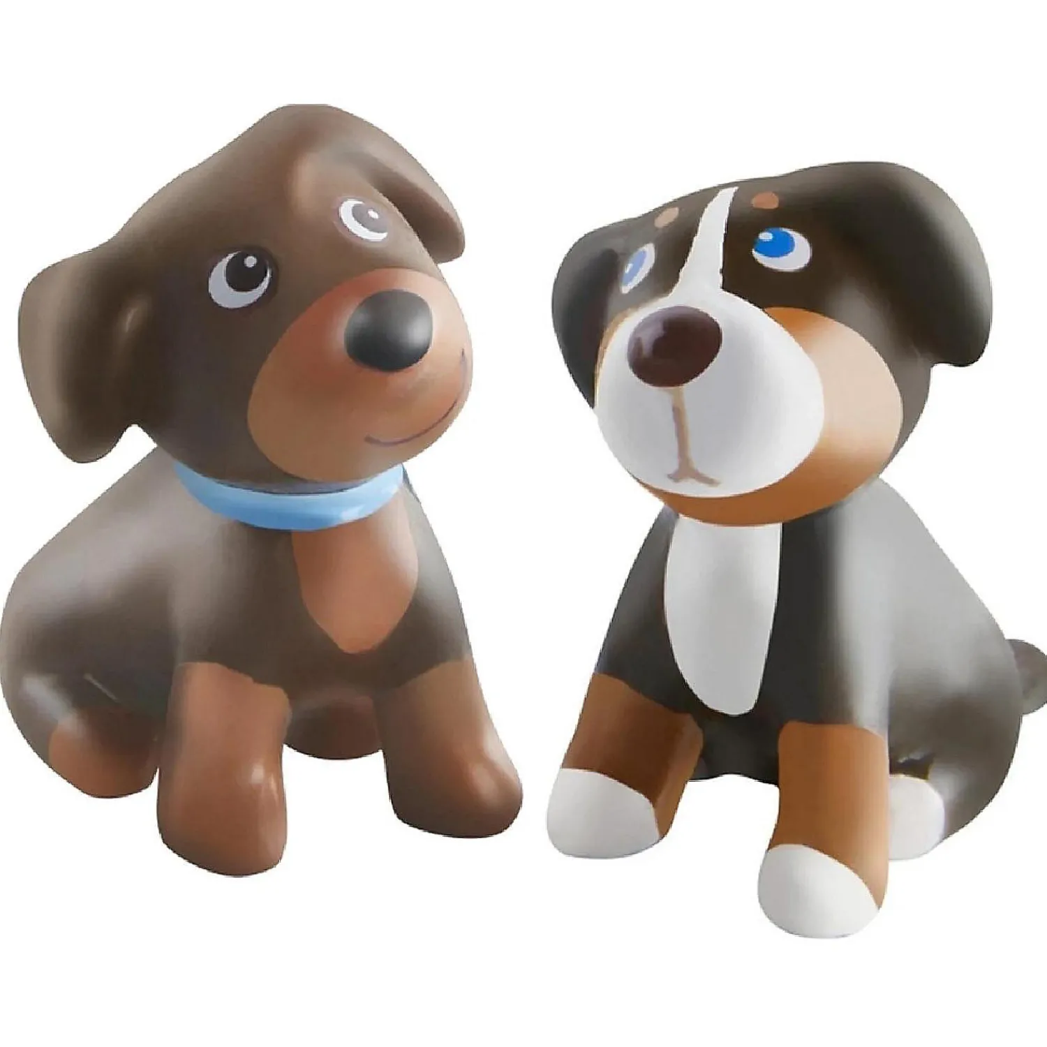 haba_little_friends_puppi_1.webp Oriental Trading Character Toys*Haba Little Friends Puppies Includes 2 Pups Blanket Basket 3 Frisbees