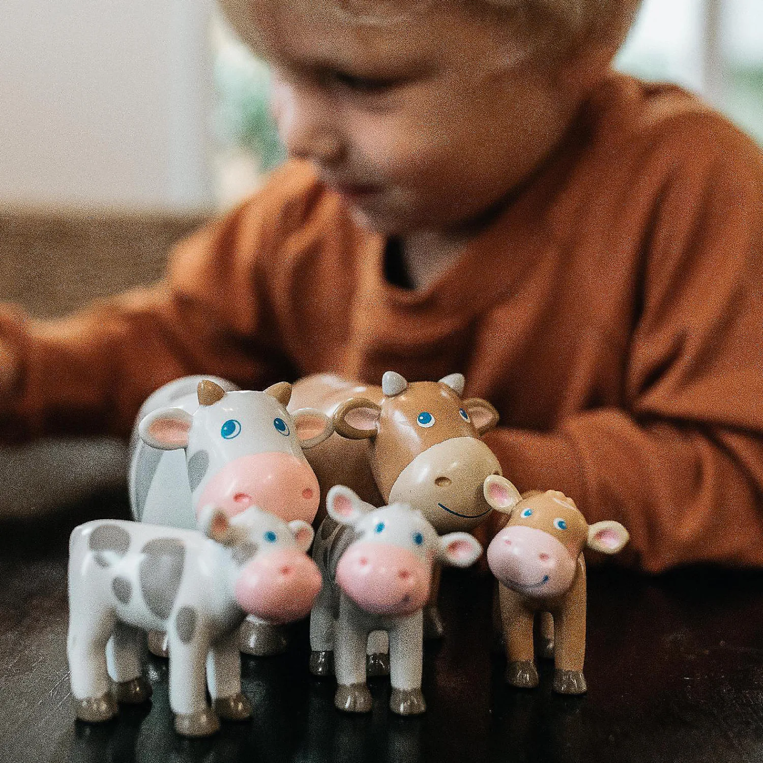 haba_little_friends_spott_3.webp Oriental Trading Character Toys*Haba Little Friends Spotted Calf - 2.75" Holstein Farm Animal Toy Figure