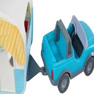Oriental Trading Play Sets*Haba Little Friends Vacation Camper Play Set With All Terrain Push & Go Vehicle, 2 Lawn Chairs And 4" Bendy Boy