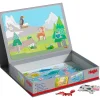 Oriental Trading Building Blocks*Haba Magnetic Game Box World Of Animals In Their Habitats - 62 Magnetic Pieces In Cardboard Carrying Case With 4 Background Scenes