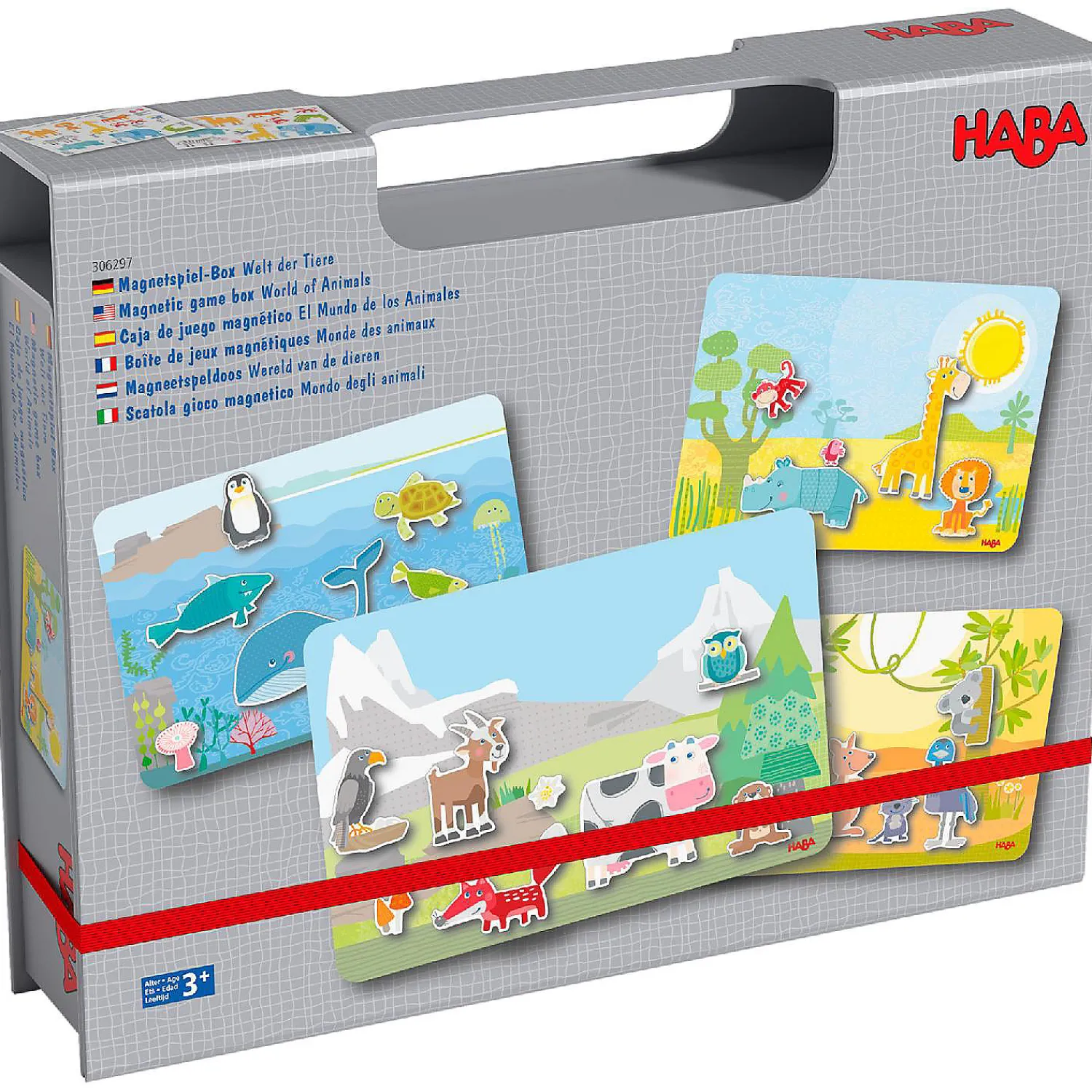 haba_magnetic_game_box_wo_1.webp Oriental Trading Building Blocks*Haba Magnetic Game Box World Of Animals In Their Habitats - 62 Magnetic Pieces In Cardboard Carrying Case With 4 Background Scenes