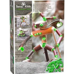 Oriental Trading Pretend Play*Haba Terra Kids Connectors Backyard Craft Kit Figures - 66 Piece Set