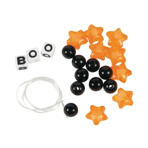Halloween Boo Beaded Bracelet Craft Kit - Makes 12<Oriental Trading Fashion