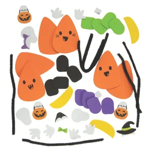 Halloween Candy Corn Characters In Costume Craft Kit - Makes 12<Oriental Trading Store