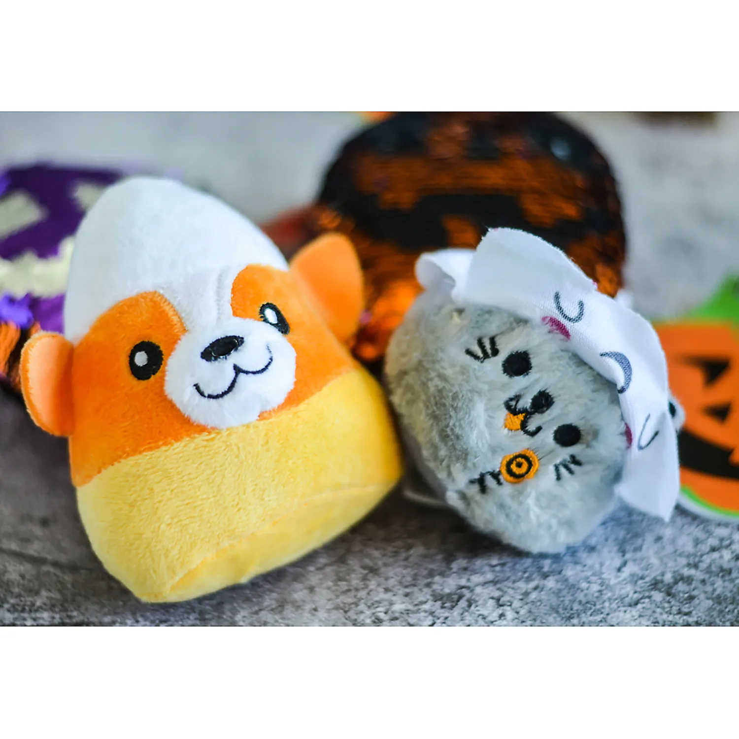halloween_candy_corn_stuf_3.webp Oriental Trading Stuffed Animals & Plush Toys*Halloween Candy Corn Stuffed Corgis - 12 Pc.