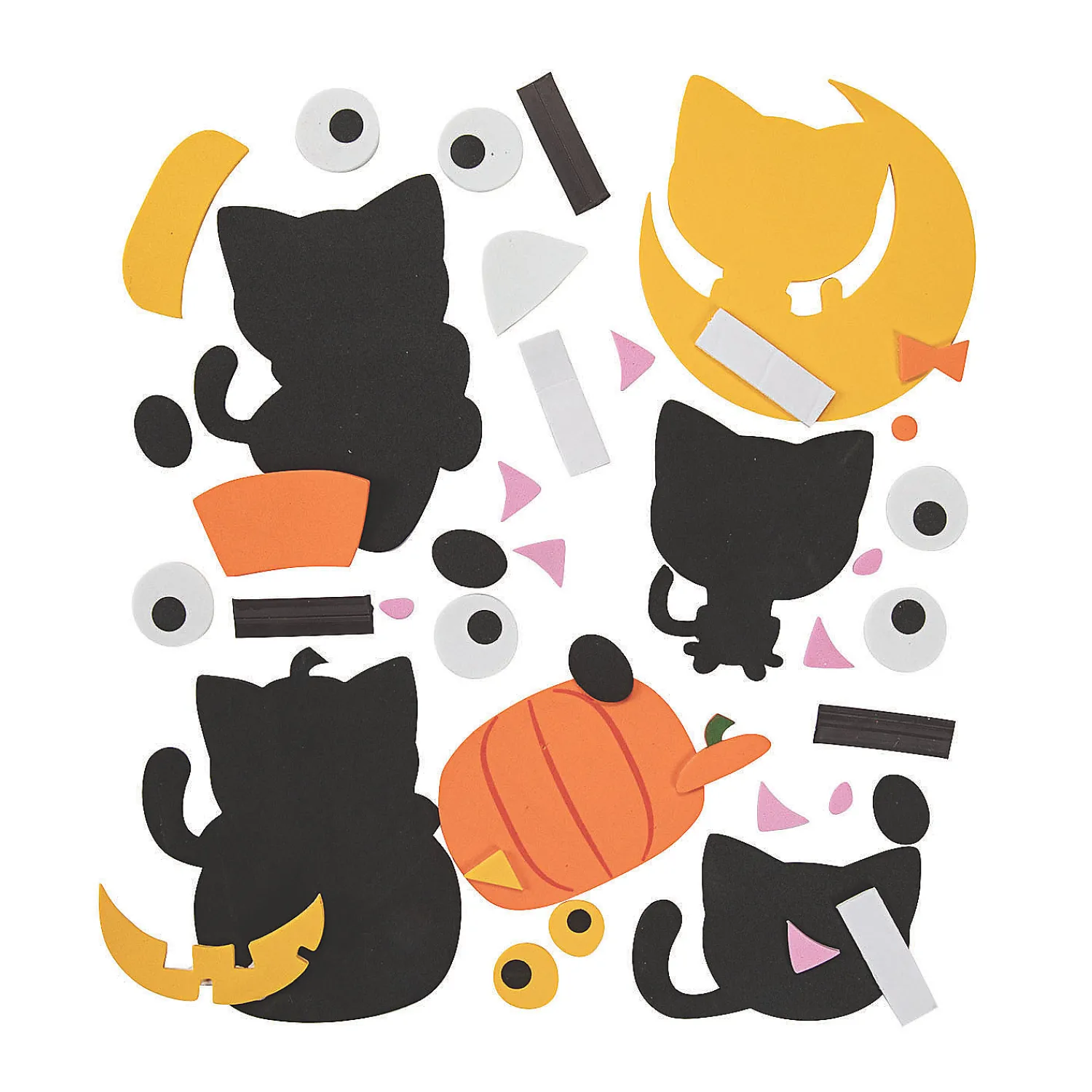 halloween_cat_magnet_craf_1.webp Halloween Cat Magnet Craft Kit - Makes 12<Oriental Trading Discount